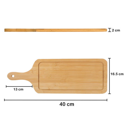 Bamboo Platter Tray With Handle