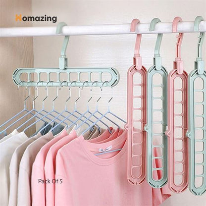 Multi Slot Hanger Closet Organizing Hanger